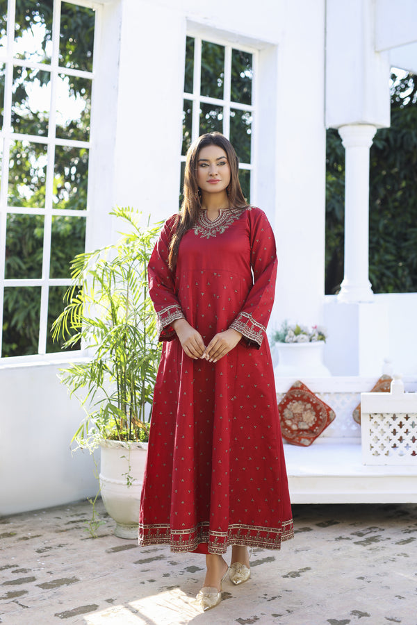 Gulbahar - 2 Piece Embroidered Khaadi Dress