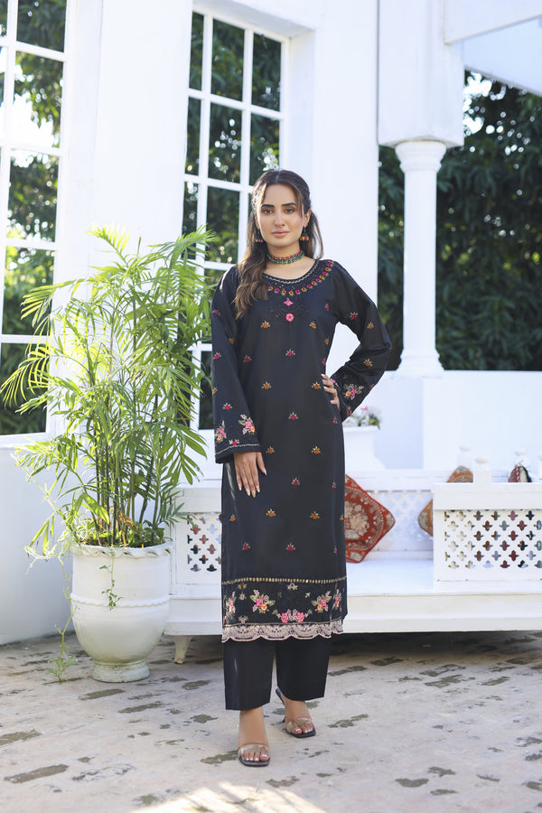 Rangeeza - 2 Piece Embroidered Khaadi Dress